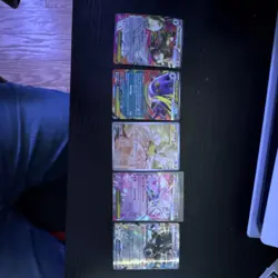 Pokemon TCG Full Art Holo V Card lot bouffalant, mega diance, mega gengar…. - Image 1