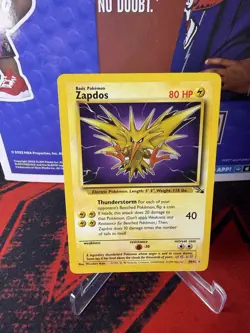 Zapdos 30/62 Rare MP | Pokemon Unlimited Fossil 1999 - Image 1