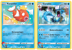 Karpador & Garados Set 039/192 + 040/192 Pokemon Clash der Rebellen - Deutsch - Image 1