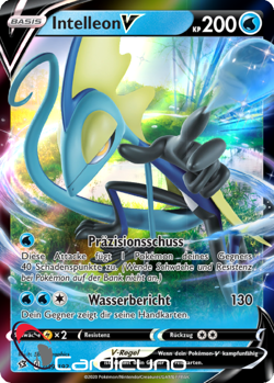 Intelleon V 049/192 Clash der Rebellen | Inteleon V Deutsch Pokemon Sammelkarte - Image 1