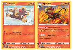 Leufeo & Pyroleo Set 028 029/196 Verlorener Ursprung Pokemon Sammelkarte Deutsch - Image 1