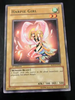 YU-GI-OH HARPIE GIRL 1ST EDITION COMMON RDS LP - Image 1