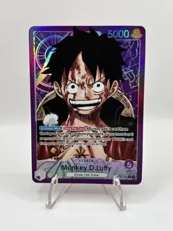 One Piece CCG Monkey.D.Luffy OP05-060 Alt Art Leader - English - NM+ - Image 1