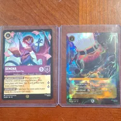 Disney Lorcana Demona & The Black Cauldron EN-10 Holo & Regular Card Lot - Image 1