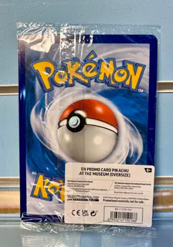 Pokemon X Natural History Museum: Pikachu At The Museum Promo Card - SEALED - Image 2
