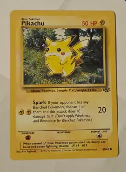 PIKACHU Jungle 60/64 - Red Cheeks Pokemon Card Unlimited Edition - Image 1