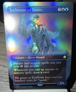 Archmage of Runes (Borderless) Foundations Foil - Image 1