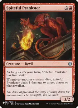MTG Magic the Gathering Spiteful Prankster (JMP-26/2869) The List LP - Image 1