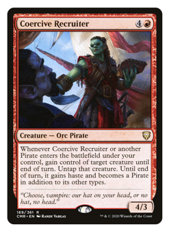 MTG - 1 x Coercive Recruiter - Rare Orc Pirate - Commander Legends (CMR) - M/NM - Image 1