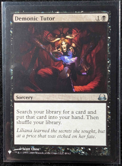 LP Demonic Tutor (DVD) The List Reprints Nonfoil MTG - Image 1