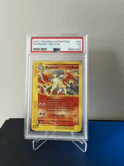 2002 Pokemon Expedition #26 Rapidash - PSA 5 Rev.Foil - Image 1