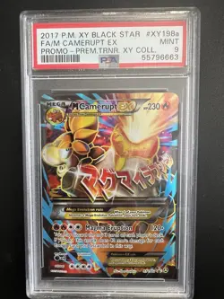 M Camerupt EX - XY198a 2017 Pokemon XY Black Star Promo - PSA 9 - Image 1