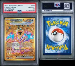 2023 Pokemon CHARIZARD EX #228/197 GEM-MINT Obsidian Flames HYPER RARE PSA 10 - Image 3