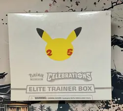 Pokemon Celebrations 25th Anniversary Elite Trainer Box ETB New Factory Sealed - Image 1