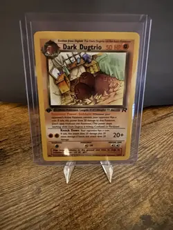 Pokemon Dark Dugtrio 23/82 Team Rocket 1st Edition Rare Regular 50 HP Stage 1 - Image 1