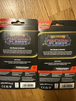 LOT 2x Pokemon TCG: Phantasmal Flames Checklane Blisters - Blaziken & Hydrapple - Image 2