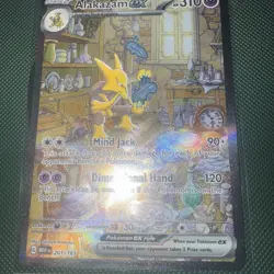 Pokemon Alakazam ex Scarlet & Violet 151 Special Illustration Rare Full Art Holo - Image 1