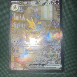 Pokemon Alakazam ex Scarlet & Violet 151 Special Illustration Rare Full Art Holo - Image 3