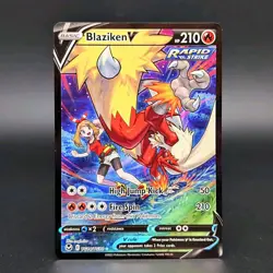 Pokemon Blaziken V SWSH12: Silver Tempest Trainer Gallery TG14/TG30 Ultra Rare - Image 1