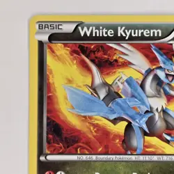 White Kyurem 102/149 Rare BW Boundaries Crossed LP Pokemon - Image 2