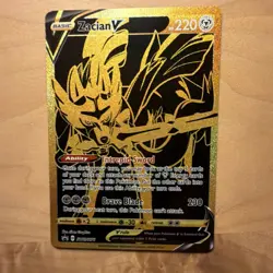 Pokemon Zacian V SWSH076 Full Art Promo Foil Beast Sword & Shield - Image 1