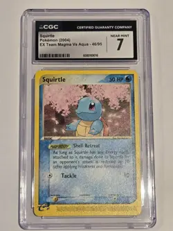 Squirtle Pokemon 2004 (EX Team Magma Vs Aqua) 46/95 CGC 7 - Image 2