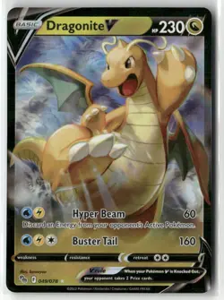Dragonite V 049/078 Pokemon GO Holo NM - Image 1