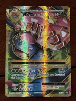 Pokemon XY Evolutions M Venusaur Ex 100/108 Full Art Holo Rare - Image 1
