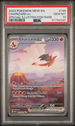2023 Pokemon 151 Charizard ex #199 SIR PSA 10 - Image 1