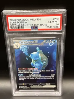 Pokemon Blastoise EX Sir 151 200/165 PSA 10 Gem Mint Scarlet & Violet - Image 1