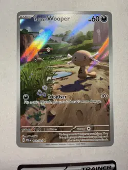 Pokemon TCG Paldean Wooper 102/094 IR Illustration Rare Holo PFL NM Pack Fresh - Image 1