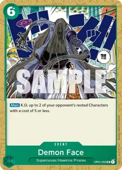One Piece Demon Face (OP01-056/284) OP01 Romance Dawn LP - Image 1