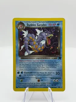 Dunkles Garados German Card 8/82 Team Rocket Vintage Dark Gyarados Holo Pokemon - Image 1