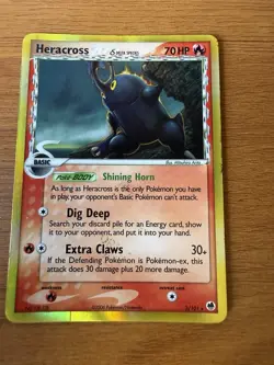 Heracross 3/101 Holo Delta Species EX Dragon Frontiers Pokemon Card - Image 1