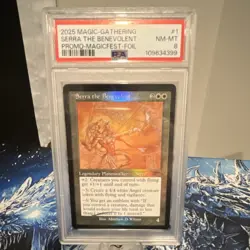 Magic: The Gathering Serra the Benevolent Promo Foil MagicFest 2025 PSA 8 - Image 1