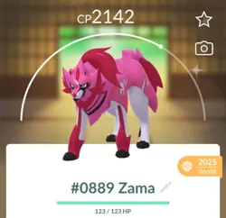 #0889 Shiny Zamazenta Pokemon Go [30 day trade] - Image 1