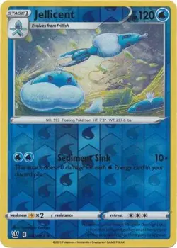 Pokemon Battle Styles Jellicent Rare Reverse Holo 042/163 - Image 1