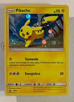 Pokemon Pikachu SM81 Promo Black Star Holo Ita - Image 1