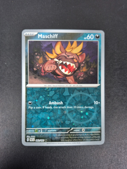 COSMOS REVERSE HOLO Maschiff 062/091 - Pokemon Paldean Fates- Costco Exclusive - Image 1