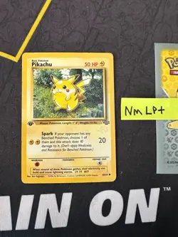 Pokemon Card Pikachu Jungle 1st Edition WOTC Vintage 60/64 302 💎NM LP +💎 - Image 1