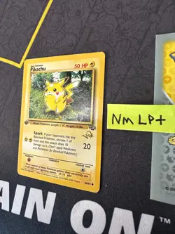 Pokemon Card Pikachu Jungle 1st Edition WOTC Vintage 60/64 302 💎NM LP +💎 - Image 3