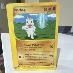 Pokemon Machop Skyridge Common 74/144 Regular 50 HP English TCG Card 2003 - Image 1