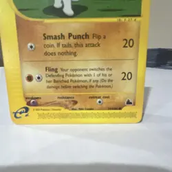 Pokemon Machop Skyridge Common 74/144 Regular 50 HP English TCG Card 2003 - Image 2