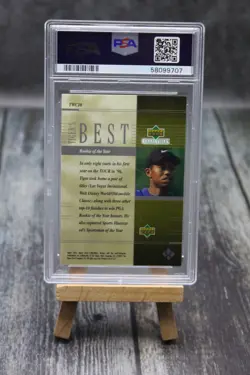 Tiger Woods Best Rookie of the Year Card # PSA 10 2001 Upper Deck Golf - Image 2