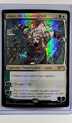 2019 MTG Magic the Gathering Secret Lair Promo Foil #520 Ajani the Greathearted - Image 1