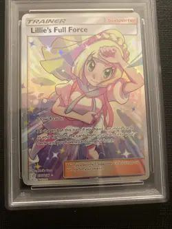 Pokemon TCG Lillie's Full Force 230/236 Sm-Cosmic Eclipse Holo Full Art Psa 9 - Image 3