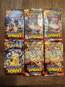 ⚡SURGING SPARKS ⚡Pokemon Booster Pack Lot / Bundle New Sealed 30 Packs - Image 1