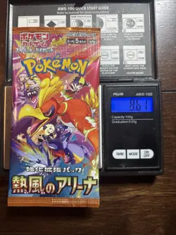 Heavy 8.61g Pokemon Sealed Heat Wave Arena Japanese Booster Pack - Image 1
