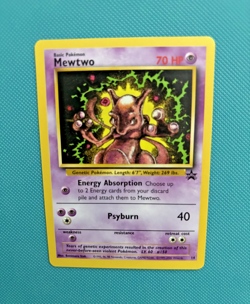 Mewtwo 14 WotC Black Star Movie Promo Near Mint Pokemon Card - Image 1
