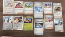 Lot of 47 Prize Pack Play Pokemon Stamp Holo Terapagos ex, Munkidori, Crispin ++ - Image 1